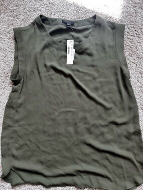 J. Crew Olive Green Sleeveless Shell Top